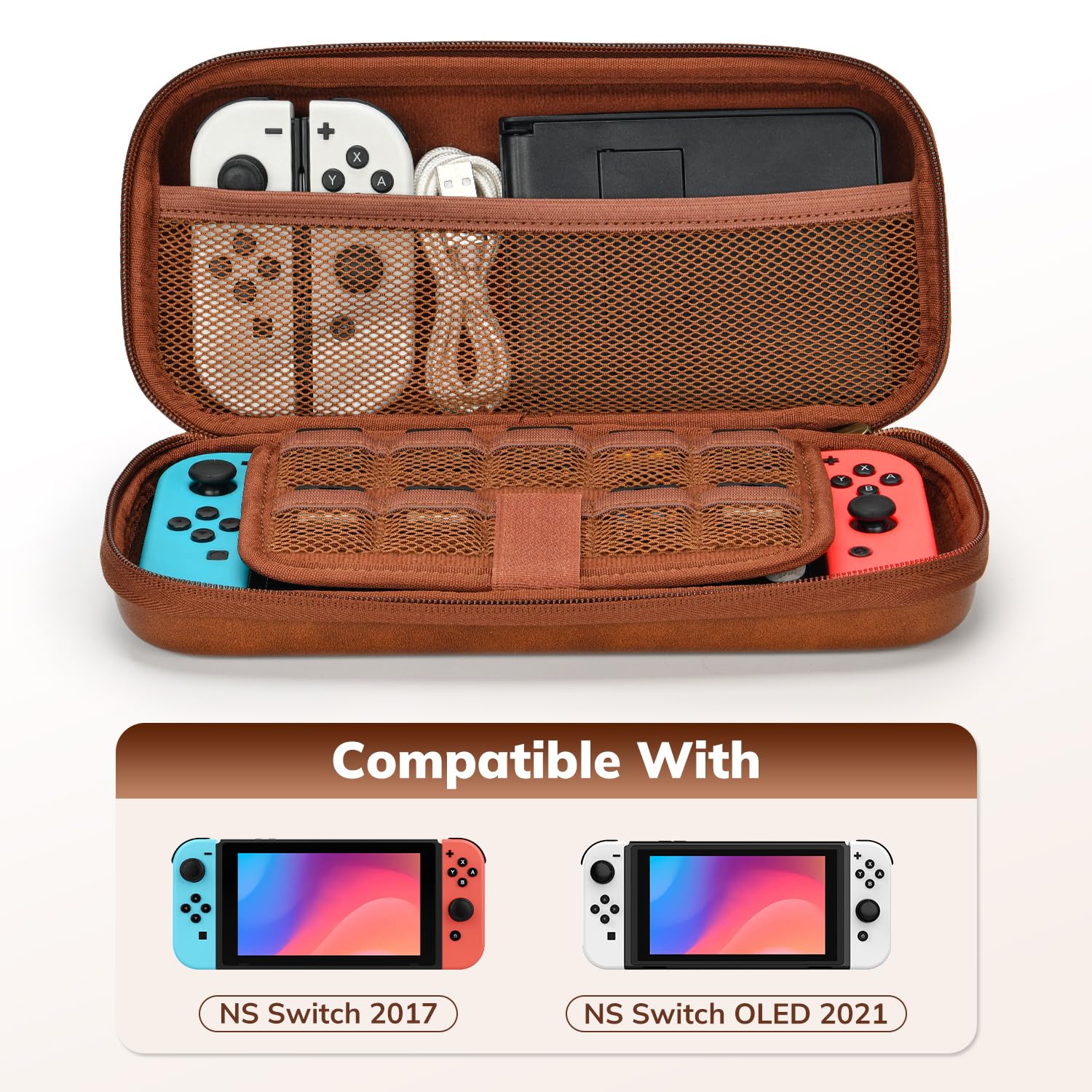 ア*レ様 Nintendo Switch ケース付き Younik Switch Case for NS Switch and Switch OLED, PU Leather